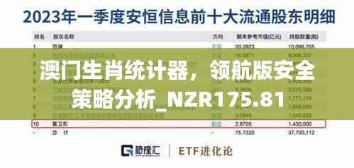 澳门生肖统计器,领航版安全策略分析_NZR175.81