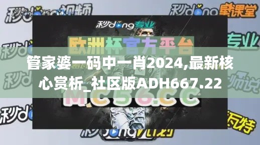 管家婆一码中一肖2024,最新核心赏析_社区版ADH667.22