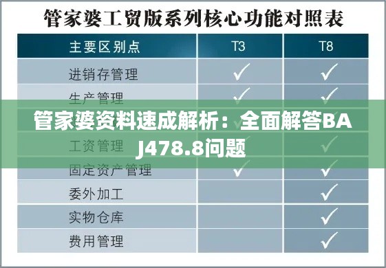 管家婆资料速成解析:全面解答BAJ478.8问题