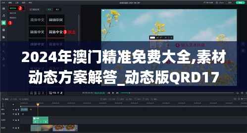 2024年澳门精准免费大全,素材动态方案解答_动态版QRD178.75