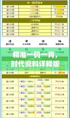 精准一码一肖,时代资料详释版DIA963.21复刻版