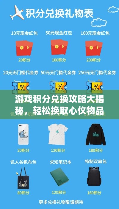 游戏积分兑换攻略大揭秘,轻松换取心仪物品,不容错过!