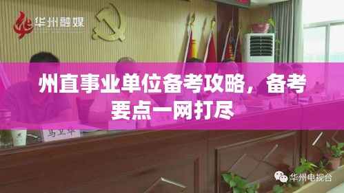 州直事业单位备考攻略,备考要点一网打尽