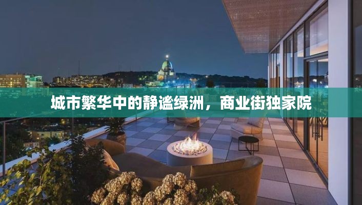 城市繁华中的静谧绿洲,商业街独家院
